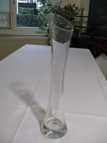 Blumenvase Glas ca. 35cm hoch